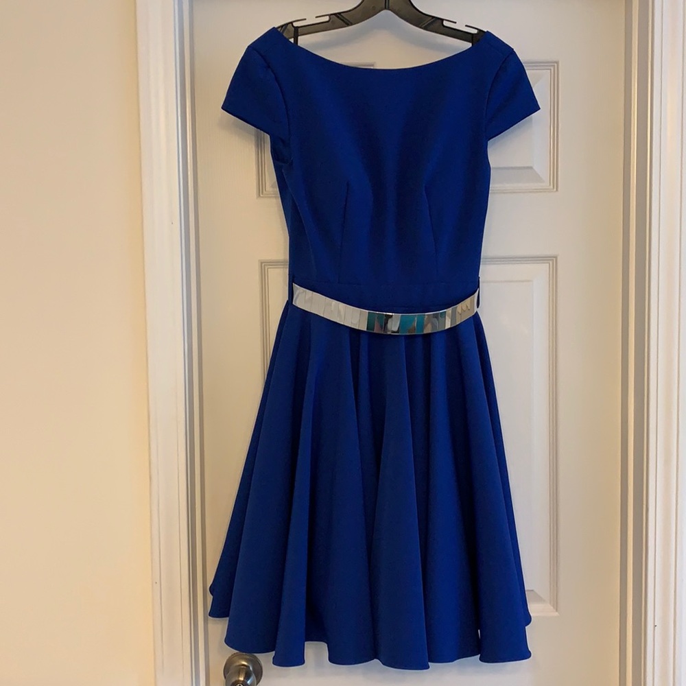IEENA for Mac Duggal Blue Dress
